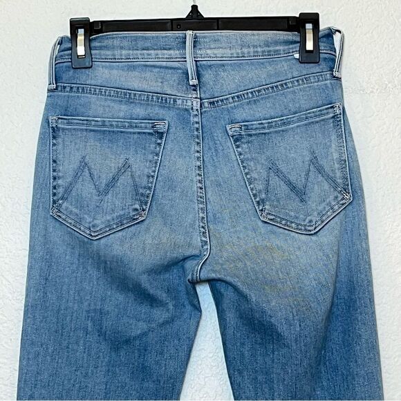 MOTHER The Mid Rise Dazzler Ankle Fray Jeans in Jackpot size 26 - Picture 5 of 16